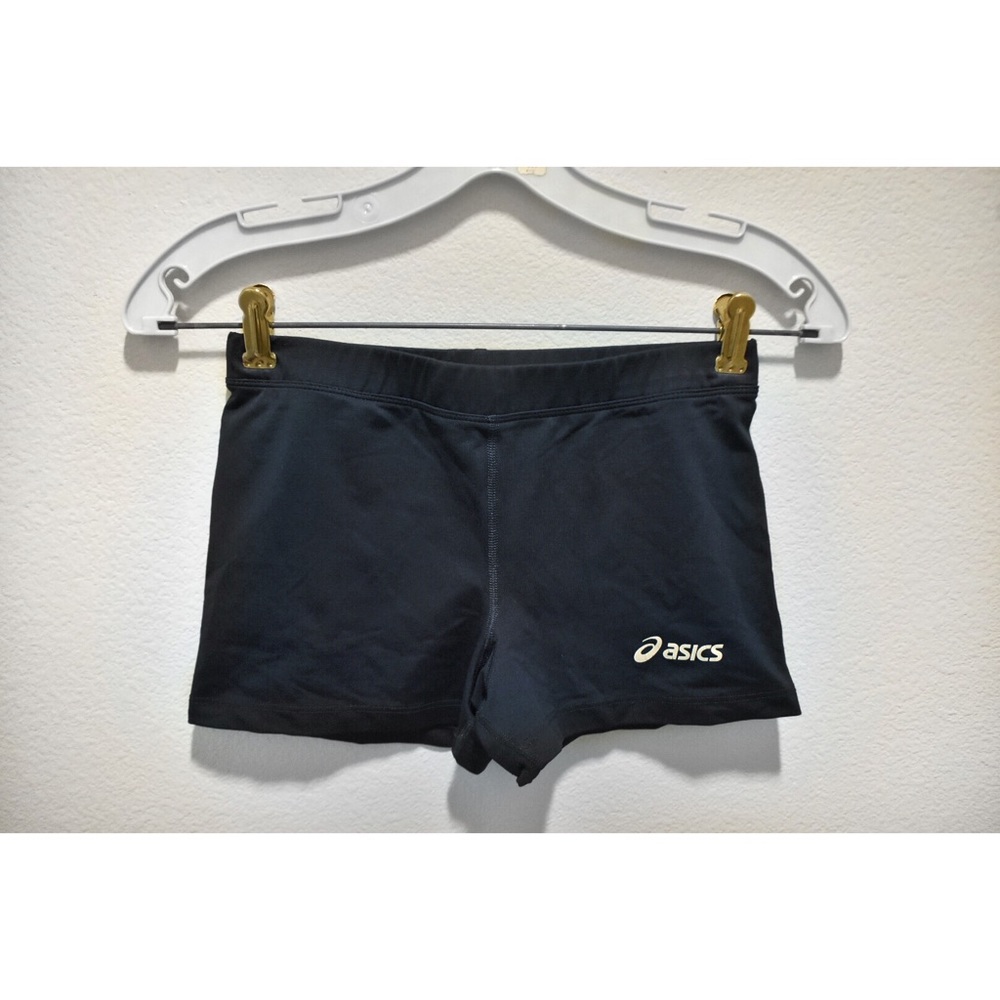 ASICS Women Navy Blue Volleyball Spandex Shorts